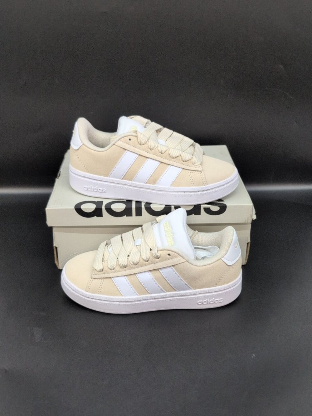 Adidas Grand Court Alpha 00s Shoes Women's Sneakers US 5.5 Wonder White JH7228